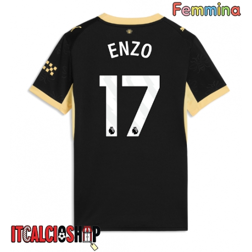 Manchester City Enzo Fernandez #17 Seconda Maglia Femmina 2026-27 Manica Corta